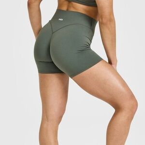 NEW! Oner Active Softmotion High Waisted Shorts Dark Khaki Green Medium